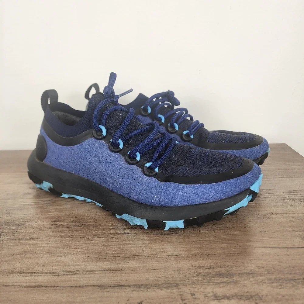 Allbirds Men's Navy and Light Blue Sneakers - Picture 1 of 7
